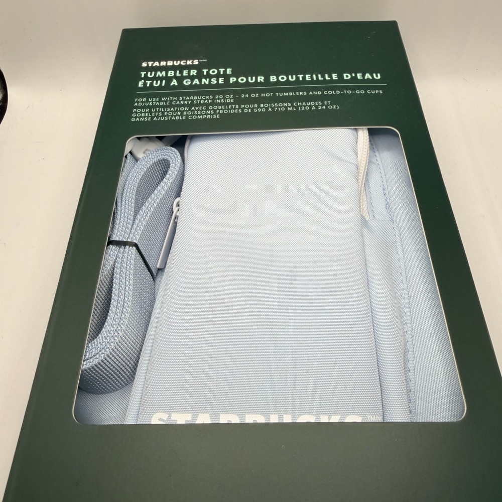 Starbucks Tumbler Tote in Soft Blue NWT - Picture 2 of 5